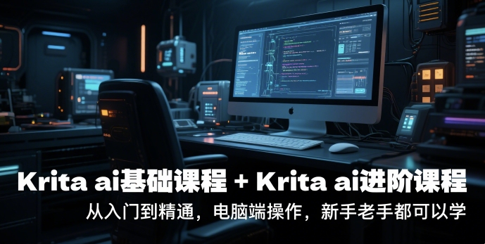 krita ai基础课程+Krita ai进阶课程，从入门到精通，电脑端操作，新手老手都可以学-创富院