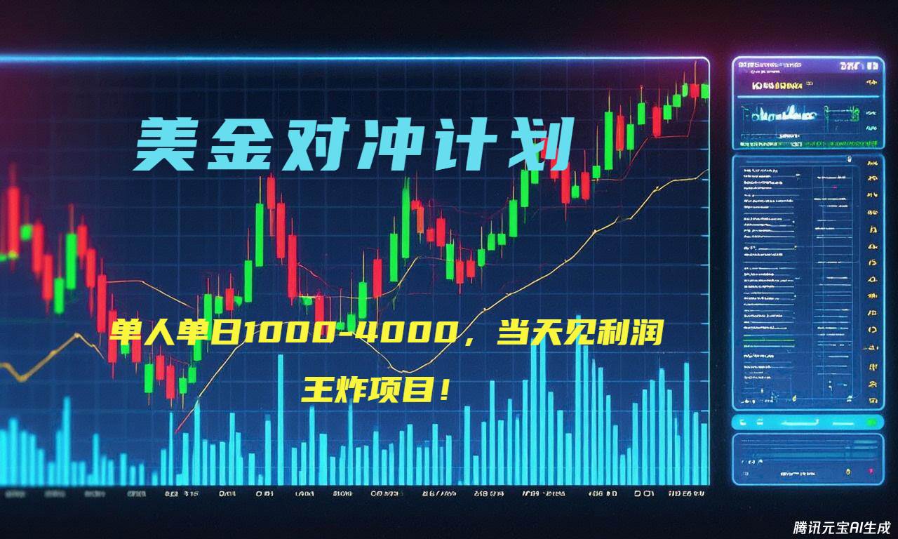 （15333期）2025年最暴力项目“美金先登计划”最新最强对冲战法，每日实际收益1K-4K-创富院