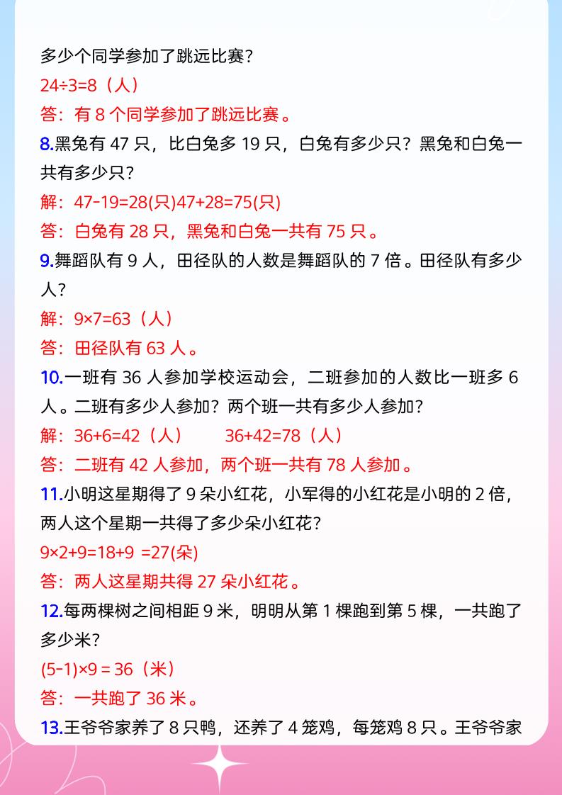 【2025秋新版】小学二年级上册数学期末必考应用题-创富院