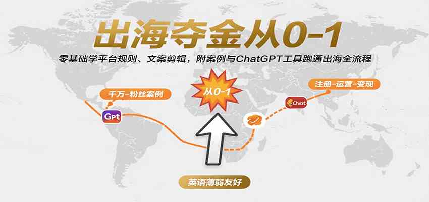 出海夺金从0-1：零基础学平台规则、文案剪辑，附案例与ChatGPT工具跑通出海全流程-创富院