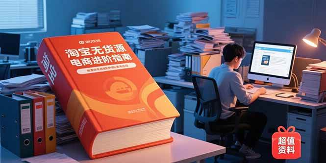 （15317期）淘宝无货源电商进阶指南，包含新人课、进阶课，配套资料，蓝海选品等-创富院