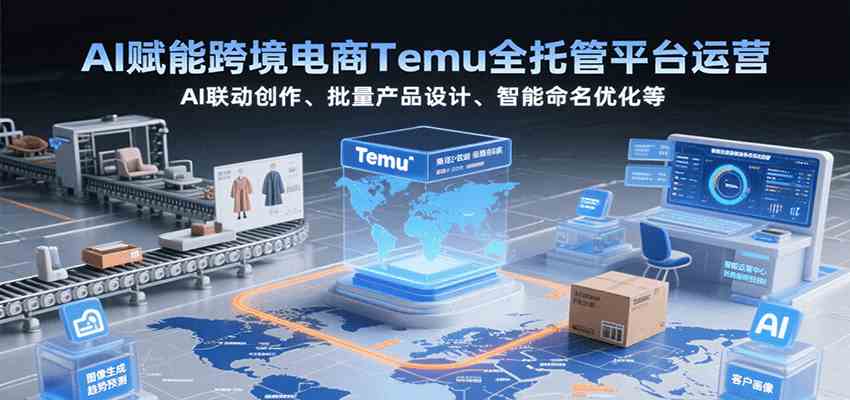 AI赋能跨境电商Temu全托管平台运营，AI联动创作、批量产品设计、智能命名优化等-创富院