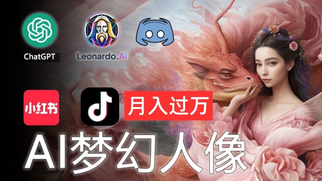 AI摄影梦幻人像：零基础也能月入过万的秘密-创富院