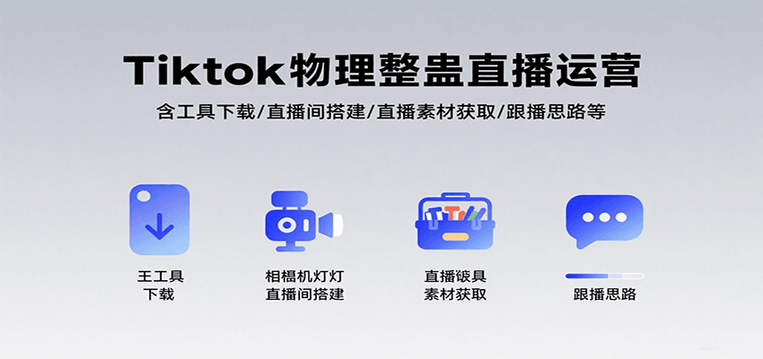 Tiktok物理整蛊直播运营，包含工具下载/直播间搭建/直播素材获取/跟播思路等-创富院