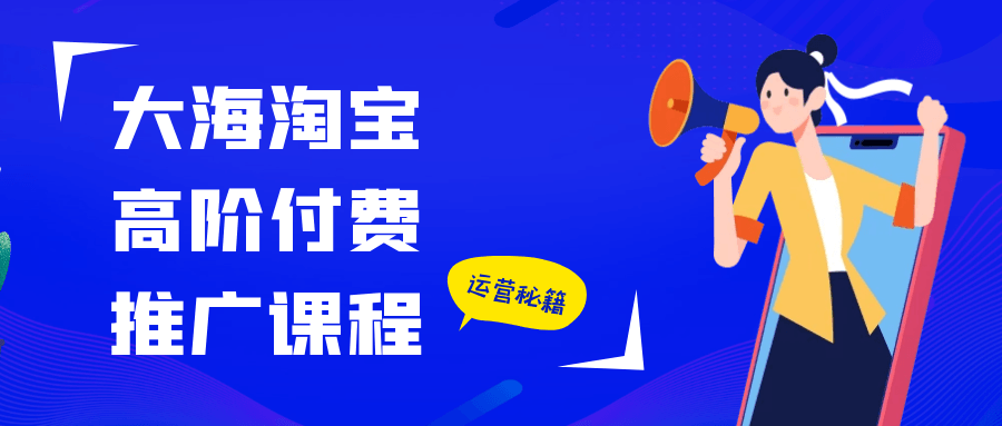 大海淘宝高阶付费推广课程-创富院